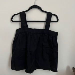 GAP Black Cotton Poplin Tank